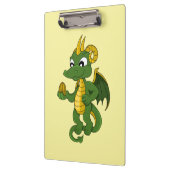 Green dragon cartoon klembord (Links)