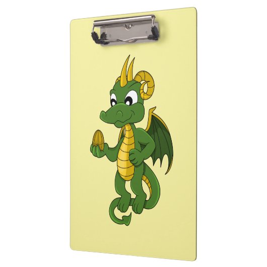 Green dragon cartoon klembord (Links)