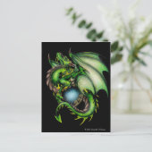 Green Dragon Circle.jpeg Briefkaart (Staand voorkant)