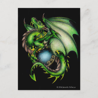 Green Dragon Circle.jpeg Briefkaart