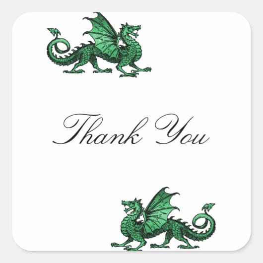 Green Dragon Dank u Stickers (Voorkant)