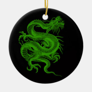 Green Dragon Draco Ornament
