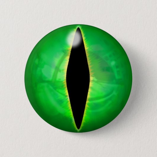 Green Dragon Eye Ronde Button 5,7 Cm (Voorkant)