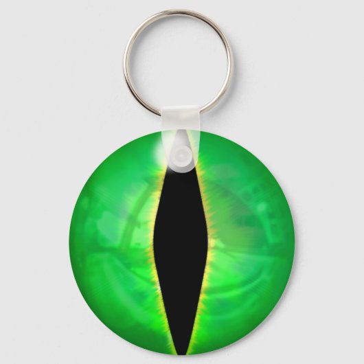 Green Dragon Eye Sleutelhanger (Voorkant)