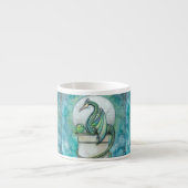 Green Dragon Fantasy Art Espresso Kop (Voorkant)