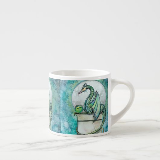 Green Dragon Fantasy Art Espresso Kop (Rechts)