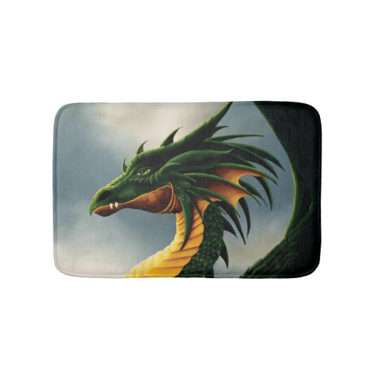 Green Dragon Fantasy Badmat (Voorkant)