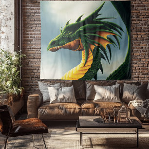 Green Dragon Fantasy Wandkleed