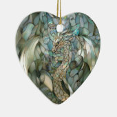 Green Dragon Faux-Glas in lood Keramisch Ornament (Rechts)