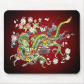Green Dragon Mousepad Muismat (Voorkant)