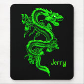 Green Dragon Mousepad Muismat (Voorkant)