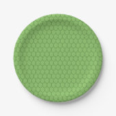 GREEN DRAGON SCALES PATTERN Novelty Papieren Bordje (Voorkant)