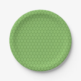 GREEN DRAGON SCALES PATTERN Novelty Papieren Bordje