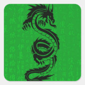 Green Dragon Sticker (Voorkant)