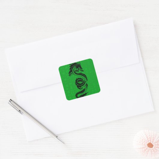 Green Dragon Sticker (Envelop)
