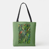Green Dragonfly-Canvas tas (Achterkant)
