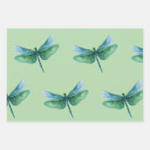 Green Dragonfly Inpakpapier Vel (Voorkant 3)