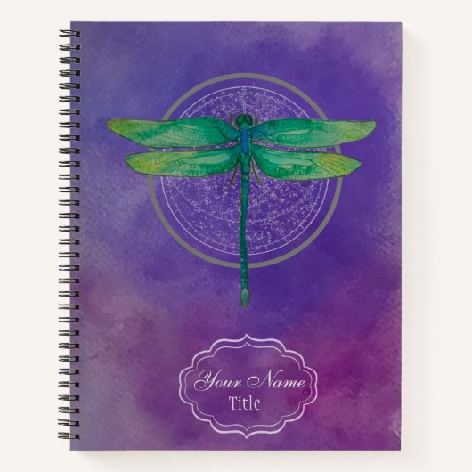 Green Dragonfly-laptop Notitieboek (Voorkant)