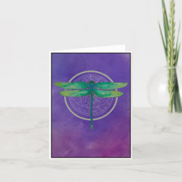 Green Dragonfly Note Kaart Set
