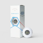 Green Dragonfly Rustic Golf Balls Golfballen (Verpakking)