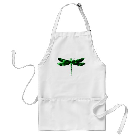 Green Dragonfly Standaard Schort (Voorkant)