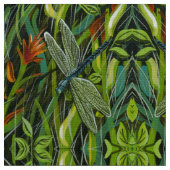 Green Dragonfly Stof (Close Up)