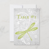 Green Dragonfly Weduwingstabel Kaart (Voorkant)