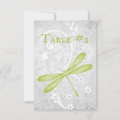 Green Dragonfly Weduwingstabel Kaart (Achterkant)