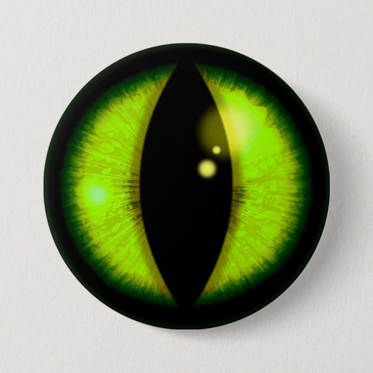 Green Dragons Eye Ronde Button 7,6 Cm (Voorkant)