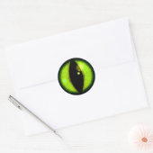 Green Dragons Eye Ronde Sticker (Envelop)