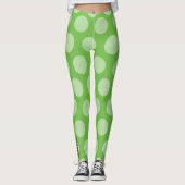 Green Dream Large Polka Dot Leggings (Voorkant)