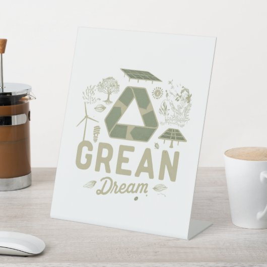 Green Dream Reclamebord Met Voetstuk (Insitu)