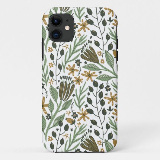 Green Dreamweaver Floral Pattern Case-Mate iPhone Case (Achterkant)