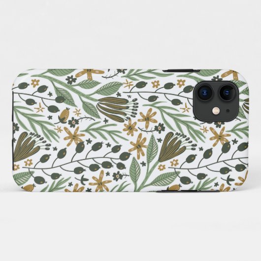 Green Dreamweaver Floral Pattern Case-Mate iPhone Case (Achterkant (horizontaal))