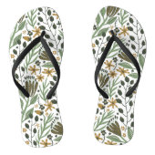Green Dreamweaver Floral Pattern Teenslippers (Voetbed)