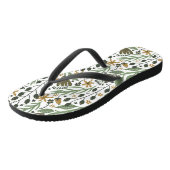 Green Dreamweaver Floral Pattern Teenslippers (Schuin)