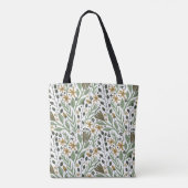 Green Dreamweaver Floral Pattern Tote Bag (Achterkant)