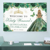 Green Dress Blonde Princess Floral Quinceanera Spandoek (Beurs)