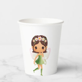 Green Dress Fairy Papieren Bekers