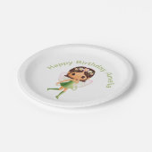 Green Dress Fairy Papieren Bordje (Gekanteld)