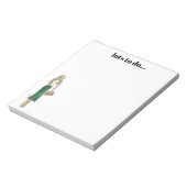 Green dress notepad notitieblok (Linkerzijde)