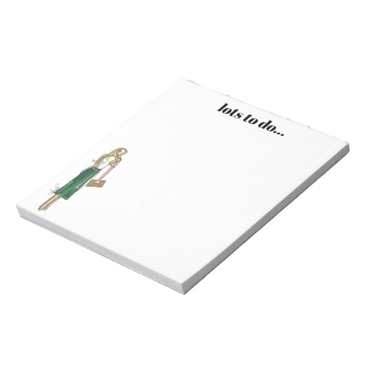 Green dress notepad notitieblok (Linkerzijde)