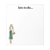 Green dress notepad notitieblok (Voorkant)