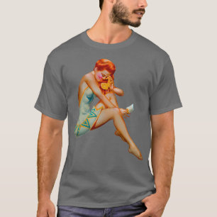 Green Dress Pin Up T-shirt
