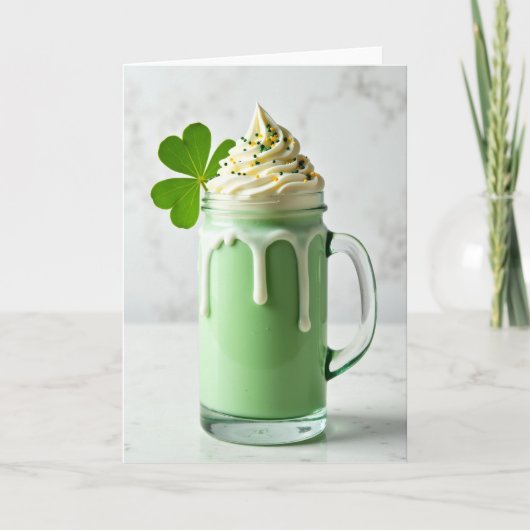 Green Drink Celebration Card Kaart (Voorkant)