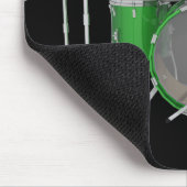 Green Drum Kit: Mousepad Muismat (Hoek)