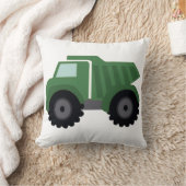 Green Dump Truck Pillow Kussen (Deken)