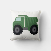 Green Dump Truck Pillow Kussen (Voorkant)