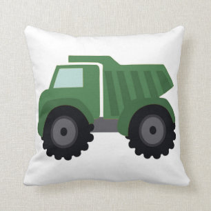 Green Dump Truck Pillow Kussen