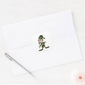 Green Dwarf Square Sticker